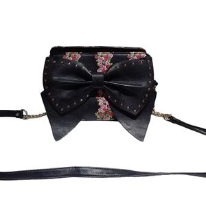 Betsy Johnson Crossbody Bag Floral Large Bow